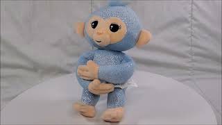 Fingerlings Blue Monkey Plush 9quot Commonwealth 2017 Baby Blue [upl. by Ginevra]