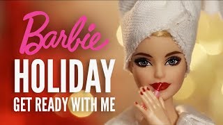 Get Ready with Holiday Barbie™  Barbie [upl. by Aronaele]