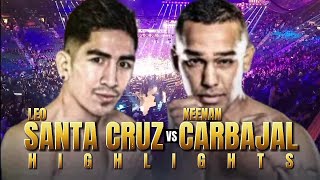 Leo Santa Cruz Vs Keenan Carbajal Highlights  Boxing 🥊 [upl. by Yllier]