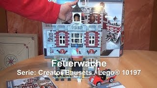 Test LEGO Feuerwache  Fire Brigade Set 10197 Creator  Bauen mit Modulen [upl. by Millicent]