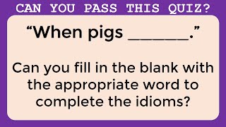 IDIOMATIC PHRASE QUIZ ADVANCE IDIOMS and MEANING  idiomaticphrases [upl. by Trometer]