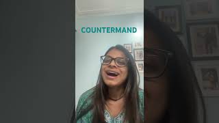 Word of the day Countermand vocabulary dailyword english exam sentence shorts learning [upl. by Onnem]