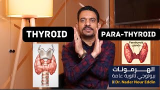 الغدد الدرقية و الغدد جارات الدرقية Thyroid amp Parathyroid glands biology hormones ثانويةعامة [upl. by Attikin]