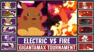 FIRE vs ELECTRIC  Gigantamax Pokémon Type Tournament Battle 6 [upl. by Hillier655]