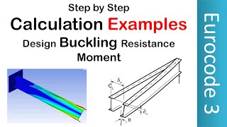 Calculation Examples of Design Buckling Resistance Moment  Lateral Torsional Buckling  Eurocode 3 [upl. by Samford]