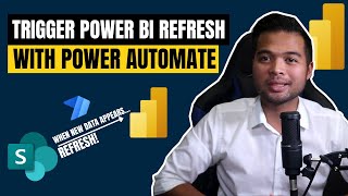 Trigger a Dataset  Dataflow Refresh using Power Automate  Beginners Guide to Power BI in 2021 [upl. by Rekyr669]