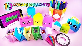 10 COOLE PAPIER AMBACHTEN DIE JE THUIS MOET PROBEREN TE DOEN tijdens Quarantaine  Origami Hacks [upl. by Myer56]