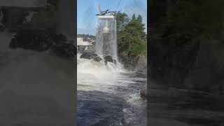 waterval in honefoss noorwegen camper [upl. by Natty]