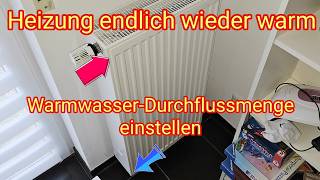 Heizung wird nicht warm Heizkörper Durchfluss einstellen Voreinstellbares ThermostatVentil [upl. by Airpac812]