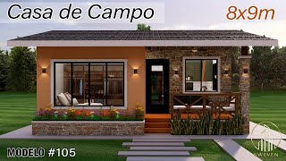 Casa de Campo de 8x9m [upl. by Barren]