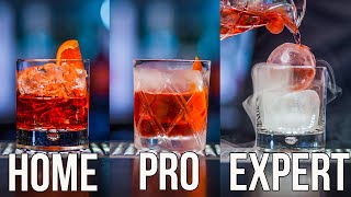 How To Make a Negroni Cocktail Home  Pro  Expert [upl. by Nowtna977]