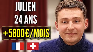 Julien 24 ans 5800€ par mois FRONTALIER SUISSE [upl. by Emili383]