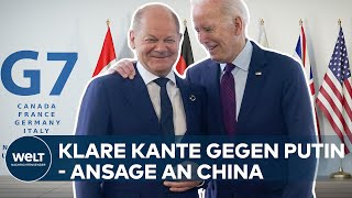 G7GIPFEL IN JAPAN Kanzler zufrieden  Klare Kante zu Russland und Balanceakt bei China [upl. by Negroj]