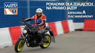 Kategoria A  Plac  Jazda po łukach w kształcie cyfry 8 [upl. by Ardnossac305]