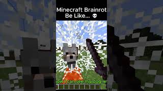 Minecraft Brainrot be Like 🤣💀 minecraft shorts trending [upl. by Stricklan]