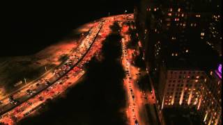 Chicago  Night  Lake Shore Drive S Turn  Night Time 4K Resolution FREE STOCK FILM FOOTAGE [upl. by Elyagiba]