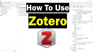 How To Use Zotero A Complete Beginners Guide [upl. by Dilahk]