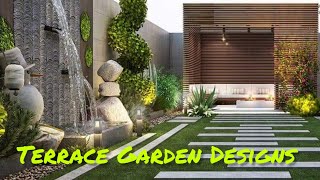 Terrace Garden Designs  Patio Designs [upl. by Esilrac]