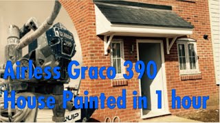 ‼️Graco 390 airless House painted in 1 hour‼️ [upl. by Tica951]