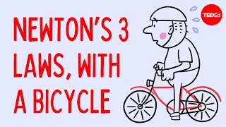 Newtons 3 Laws with a bicycle  Joshua Manley [upl. by Adnomar]