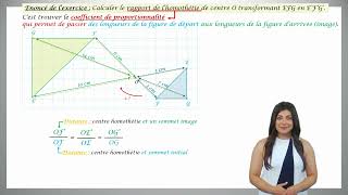 Trouver le rapport dune homothétie méthode n°2 [upl. by Ioves]