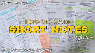 How i make short notes 🖇️✨ botany botany shortnotes fypシ quickrevisionnotes effective tips [upl. by Cirad]