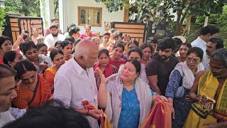 RAJENDRA PRASAD FAMILY MEMBERS EMOTIONAL VIDEO AT RAJENDRA PRASAD DAUGHTER HOUSE [upl. by Selry536]