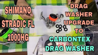 Shimano Stradic FL 1000HG Drag Washer Upgrade to Carbontex Drag Washer [upl. by Isleen264]