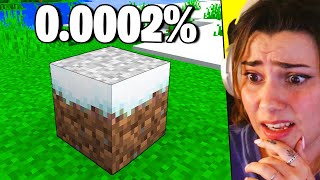 REAGISCO ALLE COSE PIÙ RARE DI MINECRAFT [upl. by Ahsinek407]