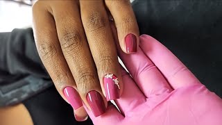 Unhas decoradas com pedraria por Faby Cardoso [upl. by Nosbig860]