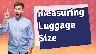 How do they measure luggage size at airport [upl. by Soloman152]