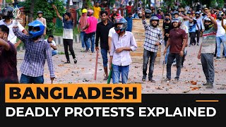 Bangladesh’s deadly protests explained  Al Jazeera Newsfeed [upl. by Nnayhs]