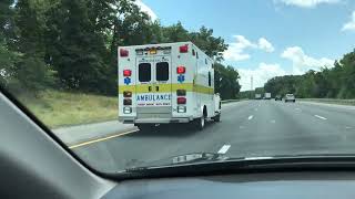 Spotsylvania Emergency Medical Services Ambulance responding Southbound on I95 [upl. by Nivrac]