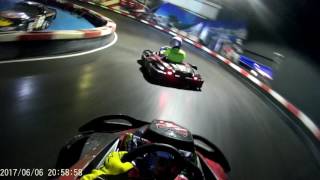 Indoor Karting Barcelona  Sprint Race 25v  Onboard AlexCR  060617 [upl. by Lothair]