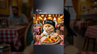 Kitten’s Eating Pizza With a Fork And Knife… ai memes funny [upl. by Akissej]