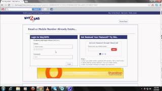 How to create account way2smscom free sms [upl. by Naugan555]