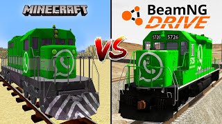 Minecraft WhatsApp TRAIN VS BeamNG Drive WhatsApp TRAIN  WHO IS BEST [upl. by Cannell]