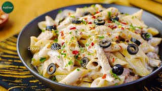 White Sauce Pasta Recipe by SooperChef [upl. by Adyan]