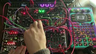 Eurorack Modular  SP404 MK2 Slow Reverby Techno Thing Jam 17 [upl. by Claybourne]