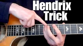 An Easy Chord trick I learned from Hendrix a guitar lesson [upl. by Kaete]