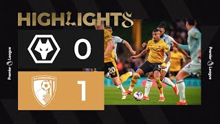 Defeat at Molineux  Wolves 01 Bournemouth  Highlights [upl. by Atsirtal279]