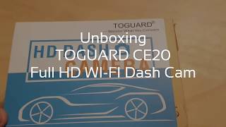 Unboxing DashCam Toguard ce20 [upl. by Grissom]