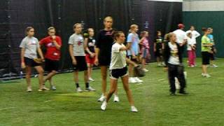 Jennie Finch pitching clinic 1042008 [upl. by Ailekahs365]