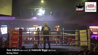 BOXCLEVER BOXING  Sam Dekota Vs Adelaide Biggs [upl. by Stallworth]