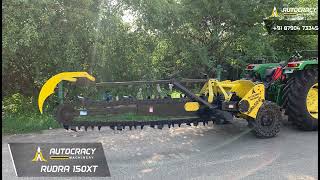 Ultimate Cable Trencher Heavy Duty Rudra 150XT  Digging 55 ft Deep OFC TrenchingMachine [upl. by Gnat]