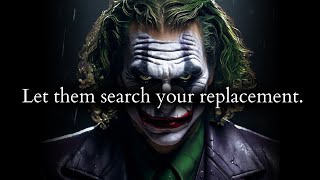 They will search your replacement only to get disappointed in the end  Joker Speech [upl. by Inahpets]