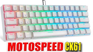 Review Teclado Mecânico Gamer Motospeed CK61 RGB [upl. by Ahseet705]