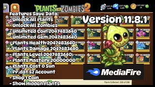 Save Data Plants vs Zombies 2 Version 1181  OBB Show Hidden Plants  PPdat 52 Account Gameplay [upl. by Hesler]