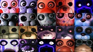 All FNAC JUMPSCARES in 2 Minutes 20152019  FNAC 1 2 3 Remastered [upl. by Jermain216]