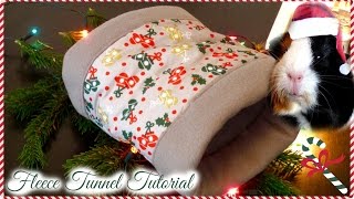 How to Make a Guinea Pig Fleece Tunnel  Pigmas 2016 [upl. by Garrard380]